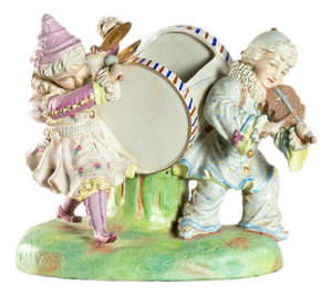 Porcelain Figurine Musicians from Meissen Porcelain