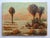 Small Mid 20th Century Desert Palm Trees Landscape Painting For Sale In Seattle - Image 6 of 7