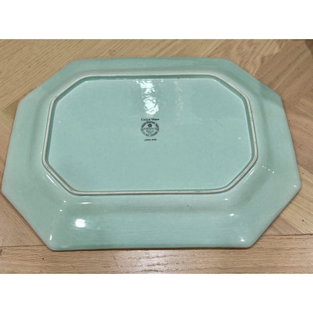 Large Vintage CalyxWare Ming Jade Serving Tray For Sale - Image 11 of 12