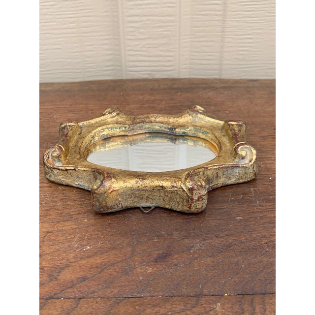 Italian Florentine Baroque Gold Giltwood Wall Mirror For Sale - Image 9 of 12