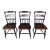 L Hitchcock Maple Stenciled Eagle Back Tavern Inn Chairs - Set of 3 For Sale
