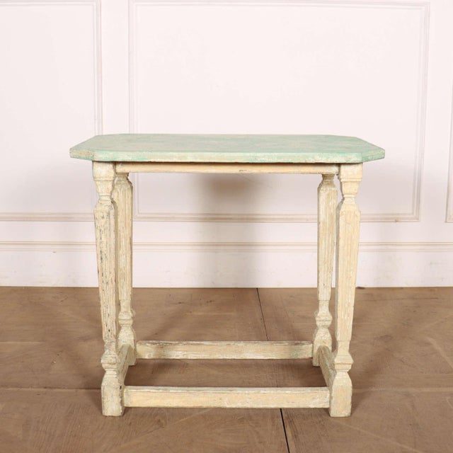 Original Painted French Lamp Table For Sale - Image 10 of 10