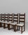 1970s French Oak Brutalist Dining Chairs With Upholstered Seats - Set of 6 For Sale - Image 12 of 18