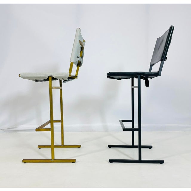 Jesse Sanderson Pair of Memento Counter Stools by Jesse Sanderson for WDSTCK For Sale - Image 4 of 12