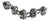 1940s Sterling Silver Floral Panel Bracelet With Repoussé Botanical Design For Sale
