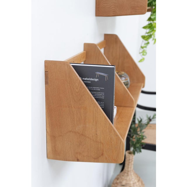 Danish Oak Shelves by Hans J. Wegner for Ry Møbler, 1950s. Set of 2 For Sale - Image 14 of 18