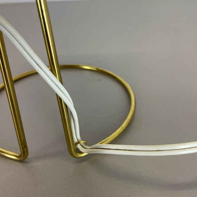 Brass & Fabric Table Light in the style of Kalmar, Austria, 1960s For Sale - Image 17 of 18