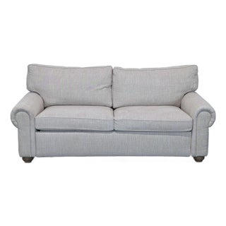 Restoration Hardware Lancaster Light Gray Queen Sleeper Sofa – Comfortable Pull-Out Bed For Sale