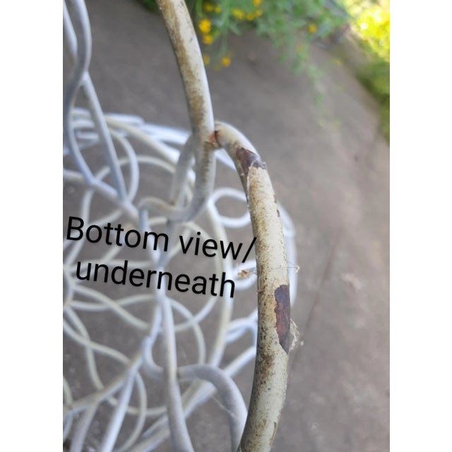 Elkins Style Metal Loop Chair Mid Century Garden For Sale - Image 9 of 12