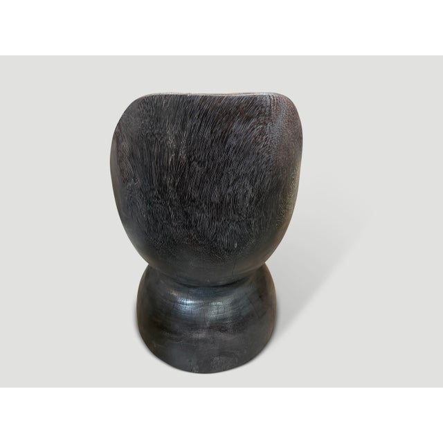 Andrianna Shamaris Sculptural Hand Carved Modern Organic Chair For Sale - Image 4 of 4