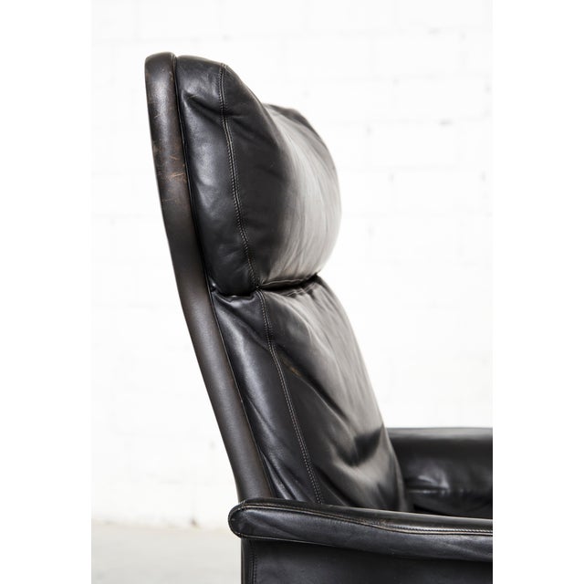 Animal Skin Highback Lounge Chair by Hans Olsen for C.S. Møbler, 1960s For Sale - Image 7 of 17