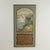 Charming pair of Italianate wood panels hand painted with bayscapes and sailboats over a cartouche on a classic putty grey...