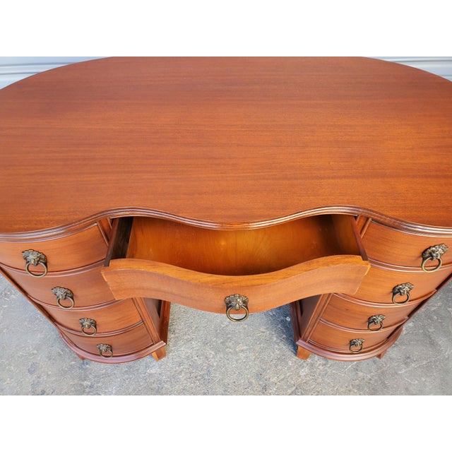 1940s Mahogany Desk For Sale - Image 13 of 15
