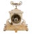 Antique French Alabaster and Bronze Mantel Clock For Sale - Image 4 of 11