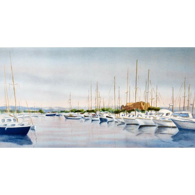 Impressionist Victor Zarou Antibes C. 1980 Reproduction Print For Sale - Image 3 of 6