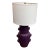 Vintage Purple Ceramic Table Lamp For Sale