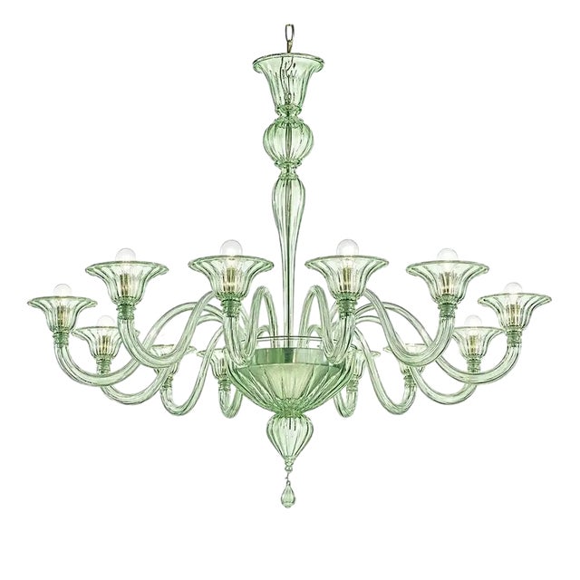 Rigadin Murano Glass Chandelier by Simoeng For Sale