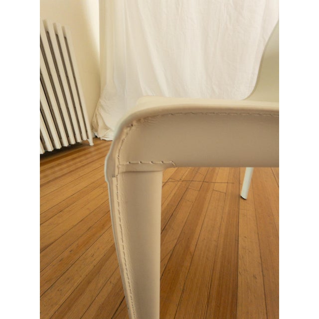 Nuevo Colter Dining Chair in White Leather For Sale In New York - Image 6 of 7