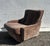 Velvet armchair and ottoman produced by AIrbone in the 1970s designed by Michel Cadestin burn mark on the velvet of the...