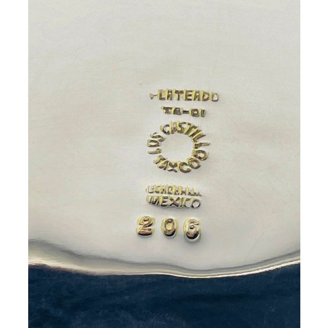 1960s Los Castillo Taxco Malachite & Silver Plate Bird Pitcher For Sale - Image 18 of 18