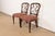 Kindel Furniture Kindel Furniture Federal Carved Mahogany Side Chairs or Dining Chairs, Pair For Sale - Image 4 of 11