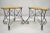 Early 20th Century Vintage French Art Nouveau Style Scrolling Wrought Iron Stools - a Pair For Sale - Image 11 of 11