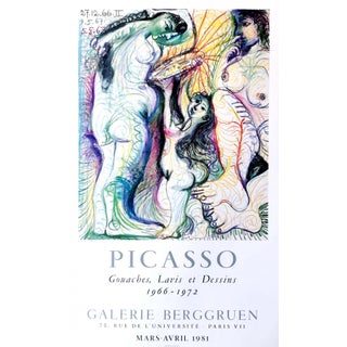 Pablo Picasso Exhibition Berggruen Galerie, 1981 Trois Nus a La Toilette For Sale