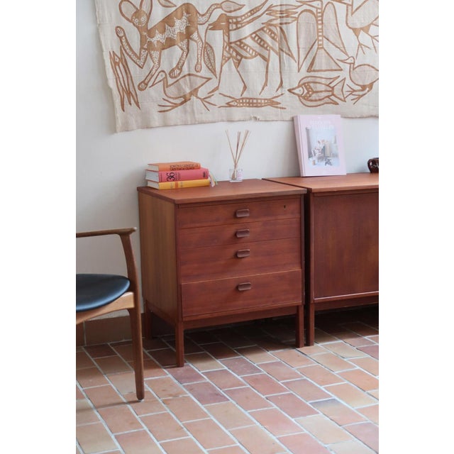Teak Sideboard and Chest of Drawers from Ulferts Möbler, Tibro, Sweden, 1960s, Set of 2 For Sale - Image 4 of 18