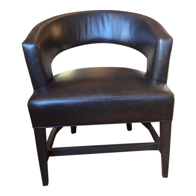 Modern Lee Industries Leather Club Chair Item # L5483-01 For Sale