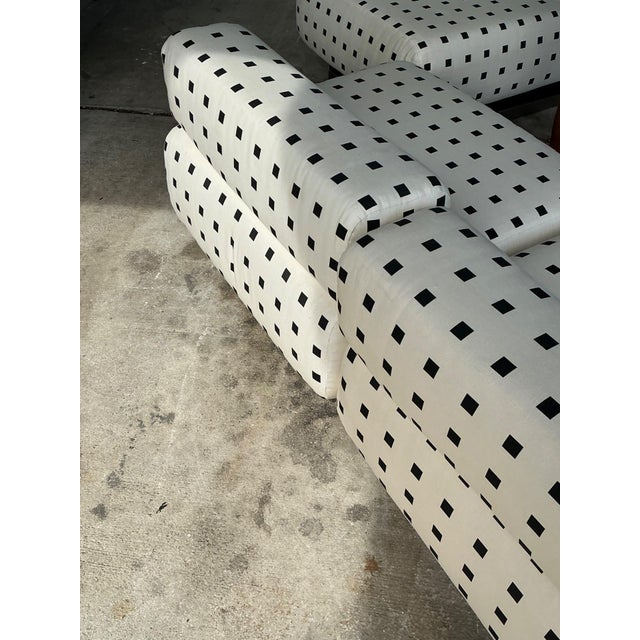 Cream Vintage Custom Geometric Sectional Sofa For Sale - Image 8 of 18