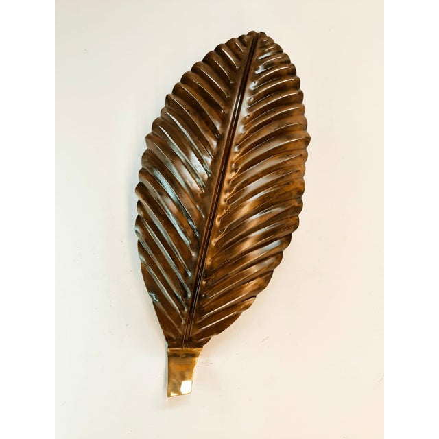 Brown Metal Palm Leaf For Sale - Image 9 of 18