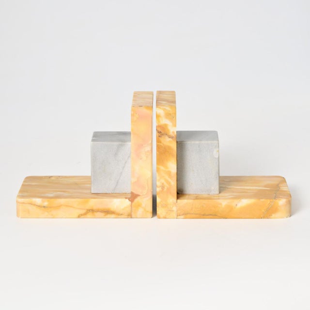 Art Deco Marble Bookends, 1930s, Set of 2 For Sale - Image 4 of 10