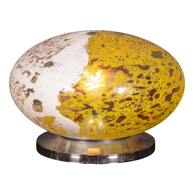 Vintage Italian Murano Art Glass Table Lamp, 1970 For Sale