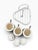 1980s Vintage 1986 Hoan Ceramic Condiment Set With Caddy, Rainbow Stripe, Mustard Ketchup Relish For Sale - Image 5 of 7