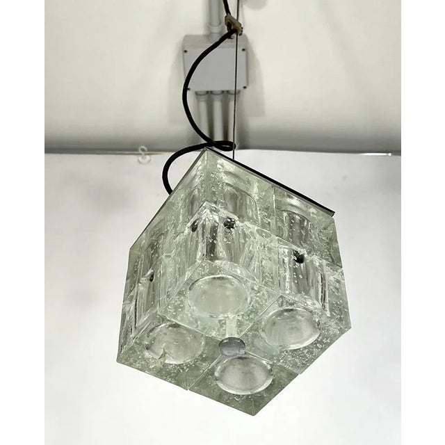 Clear Murano Glass Pendant Lamp from Poliarte, 1970s For Sale - Image 12 of 18