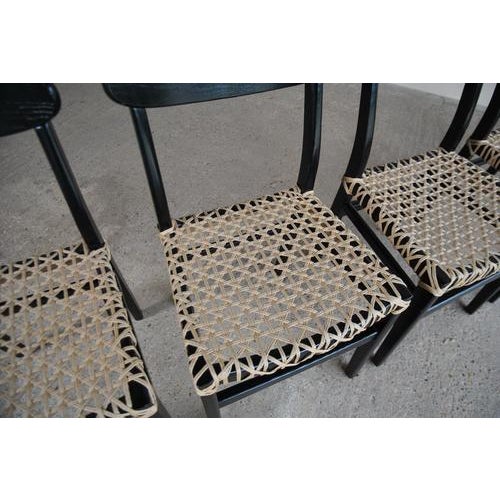 Wood Woven Jute Dining Chairs, Set of 6 For Sale - Image 7 of 18