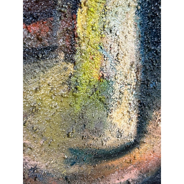 1960s Richard "Dick" Hay 1942-2020 Indiana Heavy Impasto Oil Canvas MCM Still Life 1963 For Sale - Image 5 of 8