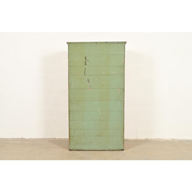 Antique Arts & Crafts Oak 40-Drawer Architect's Blueprint Flat File Cabinet, Circa 1900 For Sale - Image 12 of 13