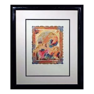 Roy Tonkin "Les Amauts Ii" Hand Signed Etching W/Custom Frame