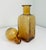 Mid-Century Modern 1960s Italian Empoli Amber Glass Decanter, Attributed For Sale - Image 3 of 8