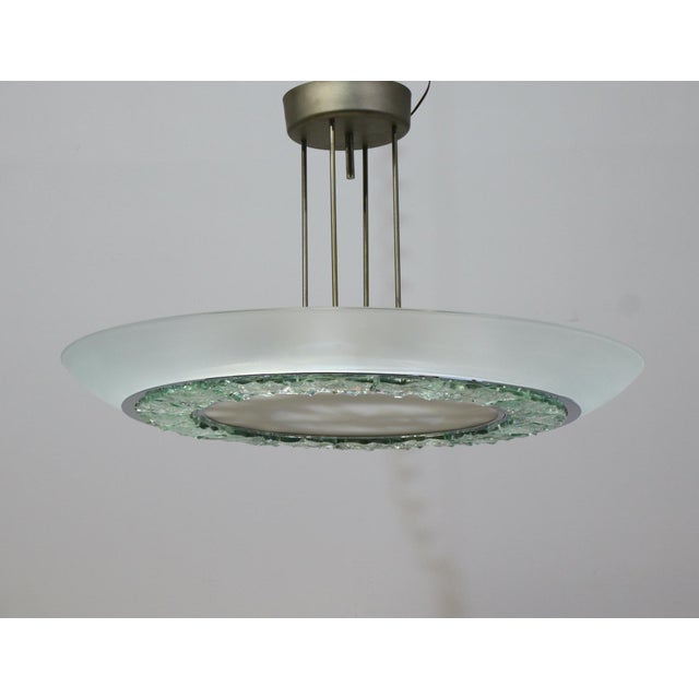 Large Model 2459 Pendant Light by Max Ingrand for Fontana Arte, 1965 For Sale - Image 13 of 18