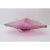 Mid-Century Modern Dish Purple Pink Glass - a lovely, triangular shaped purple pink studio glass dish signed (verso but we...