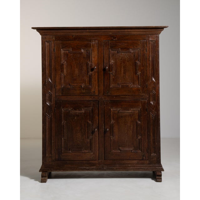 Early 19th Century Neo-Baroque Cabinet in Original Patina For Sale - Image 4 of 11