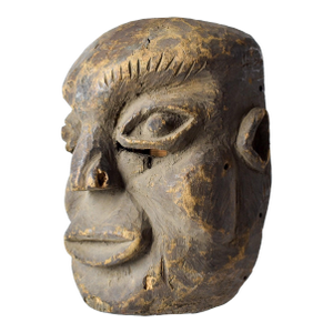 Early 20th Century Ibibio Carved Cross River Mask Nigeria