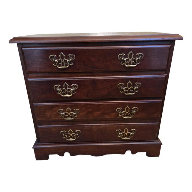 Vintage Chippendale Bedside Chest of Drawers / Nightstand For Sale