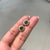 English 1.08ct Round Emerald & Diamond Halo Cluster Stud Earrings in 14k Yellow Gold- A Pair For Sale - Image 3 of 15