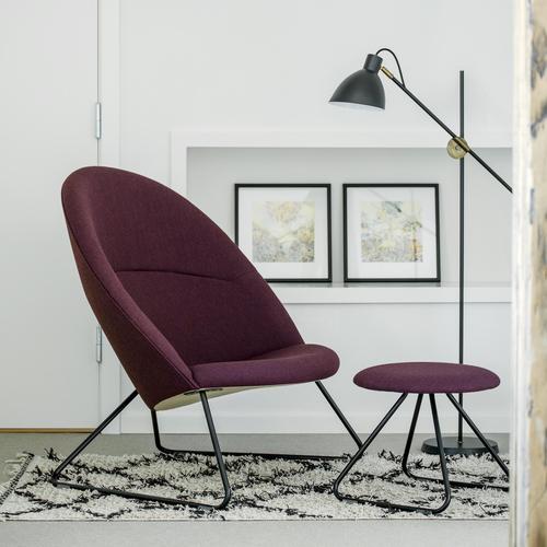 Black Red Dennie Chair by Nanna Ditzel & Jørgen Ditzel for One Collection For Sale - Image 8 of 10