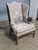 Late 20th Century Tiger Maple Williamsburg Style Hepplewhite Wingback Chair For Sale - Image 4 of 10