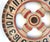 Circa 1930s two sided hand painted game wheel with cast iron center hardware. Game wheel was found in Maine. Game wheel...