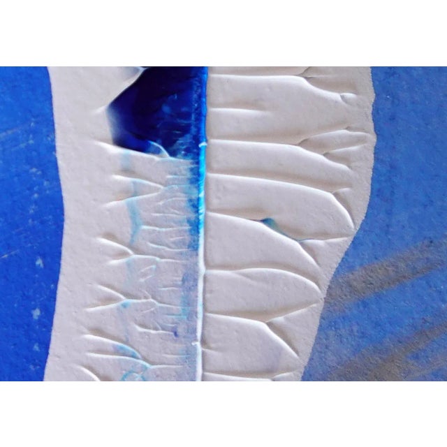 ALL IN BLOOM: This bold, brushstroke hand-cut parchment painting works great as an abstract statement piece everywhere...